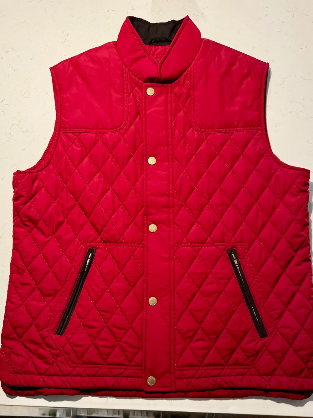 Orvis Route 7 Quilted Vest Men’s XL Red